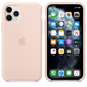 Apple Silicone Case iPhone 11 Pro rozā smilšu krāsā