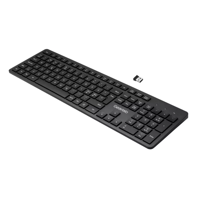 eSTUFF GLB212102 tastatūra Office USB QWERTY Nordic Melna