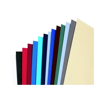 GBC Binding Covers LeatherGrain A4 250gsm balti vāki dokumentu iesiešanai