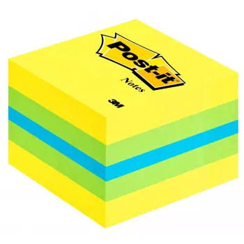 3M Post-it 2051L lapiņas Kvadrātveida Zila, Zaļa, Tirkīza, Dzeltena 400 lapas Pašlīmējošas