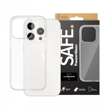 PanzerGlass SAFE. by® TPU Maciņš Caurspīdīgs iPhone 15 Pro