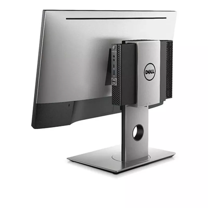 DELL Micro Form Factor All-in-One statīvs - MFS18, brīvi stāvošs, 5.7 kg, 48.3 cm (19 collas), 68.6 cm (27 collas), augstuma regulēšana, melns, sudrabs