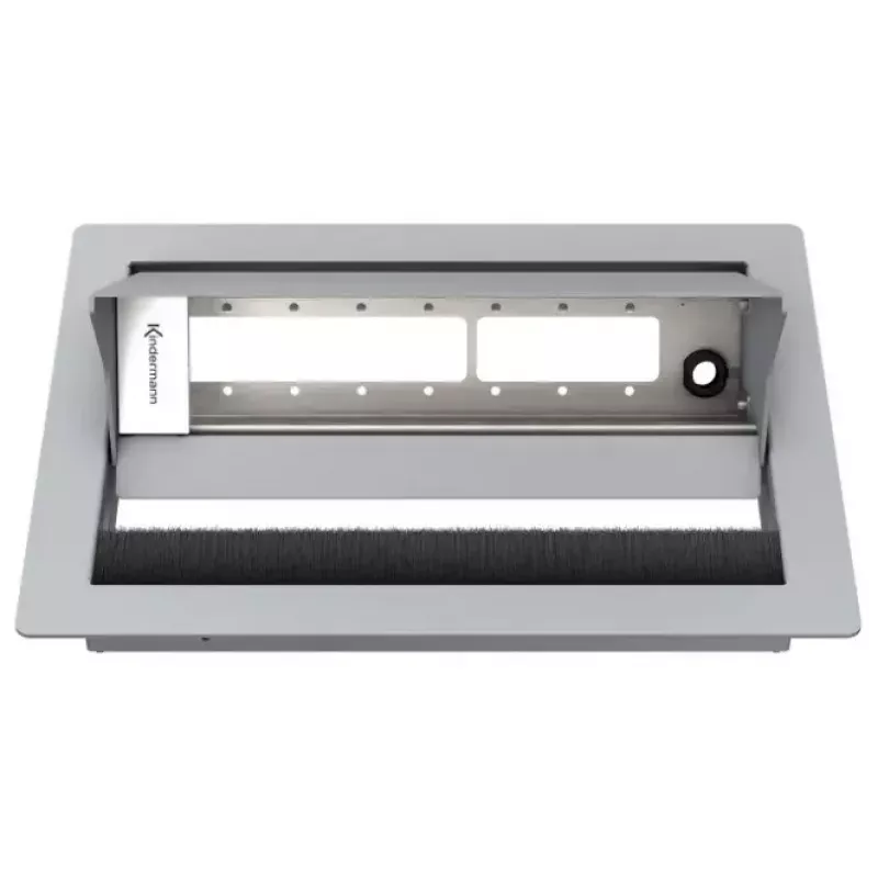 Izplūdes kārba Kindermann 7492000070, F tips, pelēka, platums 250 mm, dziļums 190 mm