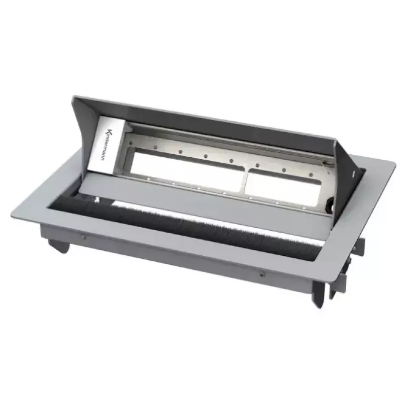 Izplūdes kārba Kindermann 7492000070, F tips, pelēka, platums 250 mm, dziļums 190 mm