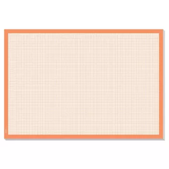 Galda paliktnis Sigel HO270 — papīra galda paliktnis, oranžs/balts, 595×410 mm
