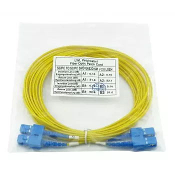 BlueOptics CAB-SMF-SC-SC-5-BO InfiniBand optiskā šķiedra kabelis 5 m SC SC