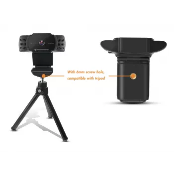 Conceptronic AMDIS 2K Super HD tīmekļkamera ar autofokusu un mikrofonu