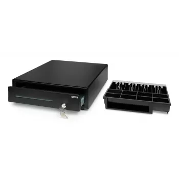 Elektroniskā naudas kaste Safescan SD-4141, tērauda korpuss, melna, 410×415×115 mm, 6 atslēgas