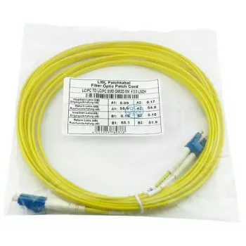 Optiskās šķiedras kabelis BlueOptics SFP3131BU2MK — viens režīms OS2 2 m, LC–LC, 9 µm, pilns duplekss