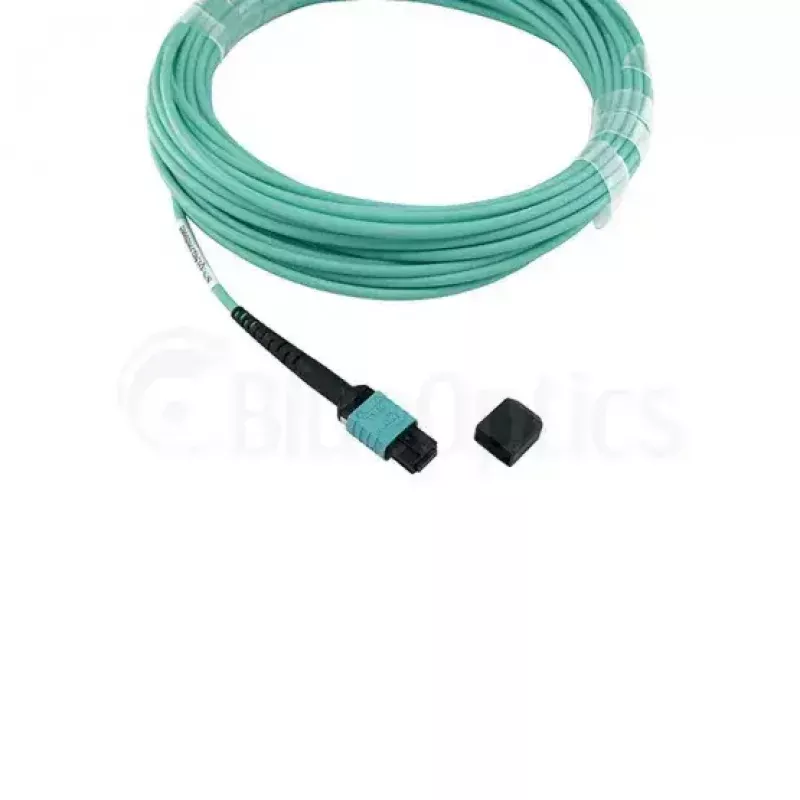 Šķiedru optikas kabelis BlueOptics CBL-NTWK-0892-OPF30L-BO MPO OM3 3 m Ciāns