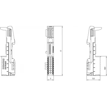 Siemens 6ES7193-6BP00-0BA0 elektriskie spailes