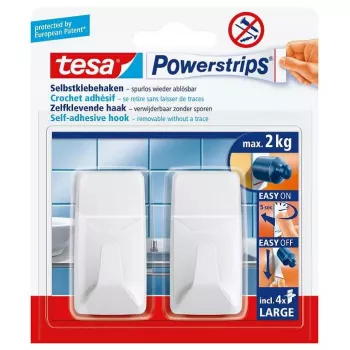 Āķis dvieļiem TESA Powerstrips Indoor 58272-00000-00 Balts