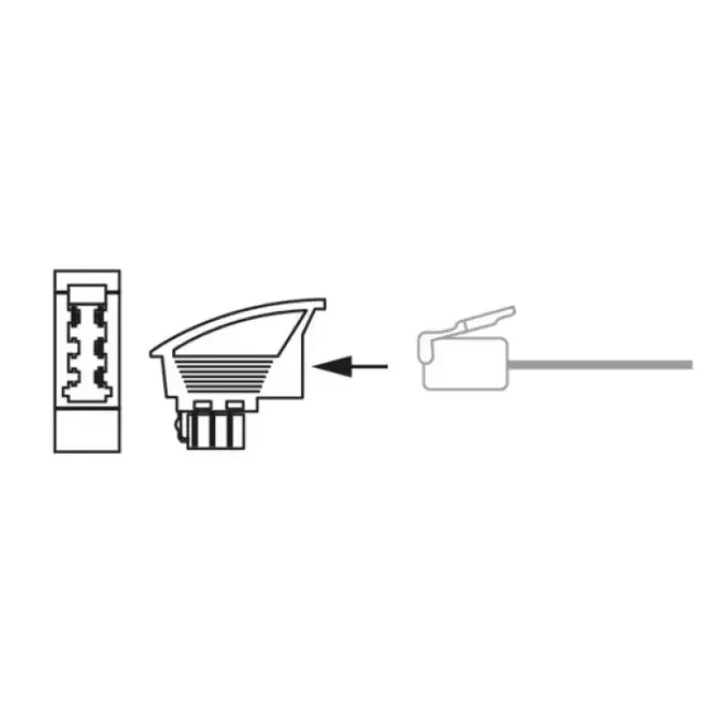 Adapteris Schwaiger TST4215533 TAE-F uz RJ45