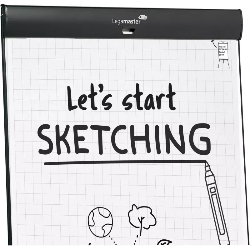 Legamaster SKETCH PRO flipchart statīvs Tērauds 680mm platums 1050mm augstums