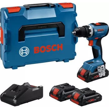 Bosch GSR 18V-65 Professional bezvadu urbjmašīna 2100 RPM atslēgas tipa patronai 1.06 kg Melna, Zila
