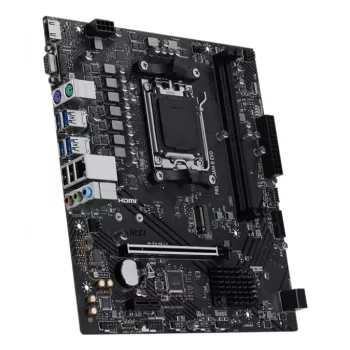 Mātesplate MSI PRO A620AM-B EVO ATX — AMD A620A, ligzda AM5, DDR5 2× DIMM līdz 128 GB, 5 Gb Ethernet, M.2 un SATA III, HDMI 2.1
