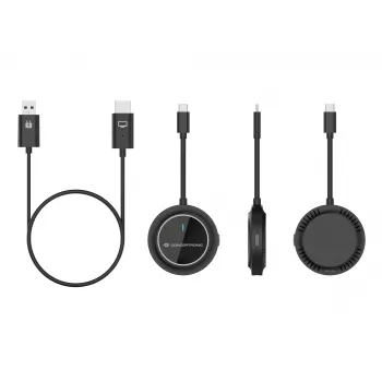 Conceptronic ATHERIC01B Bezvadu USB-C uz HDMI displeja komplekts 1080P