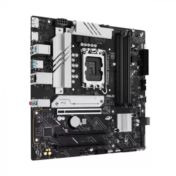 Mātesplate ASUS PRIME B760M-A II-CSM — Intel B760, LGA1700, microATX, DDR5, līdz 256GB, M.2/PCIe 4.0/SATA III, 2,5Gb Ethernet