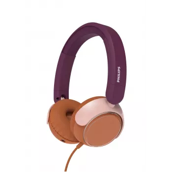 Philips 2000 sērijas TAK2000MP/00 bērnu austiņas, vadu, USB-C, oranža/violeta/rozā