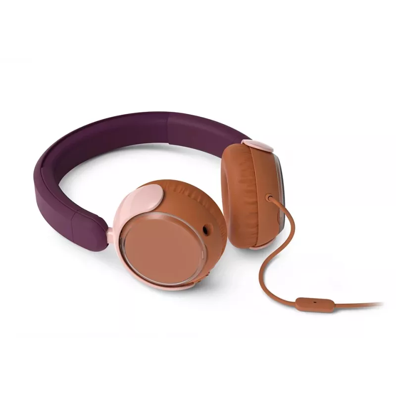 Philips 2000 sērijas TAK2000MP/00 bērnu austiņas, vadu, USB-C, oranža/violeta/rozā