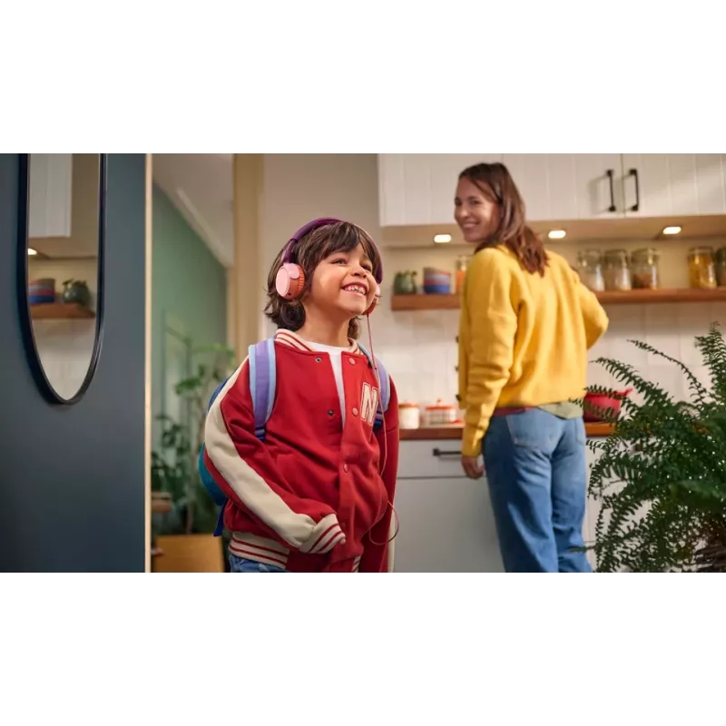 Philips 2000 sērijas TAK2000MP/00 bērnu austiņas, vadu, USB-C, oranža/violeta/rozā