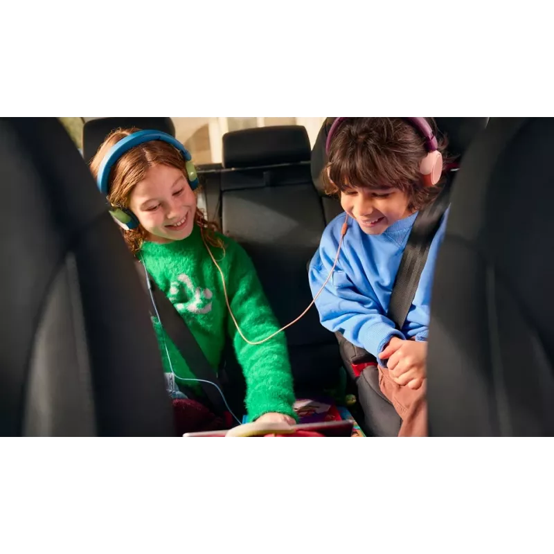 Philips 2000 sērijas TAK2000MP/00 bērnu austiņas, vadu, USB-C, oranža/violeta/rozā