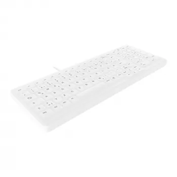 Contour Design Active Key Contour ClassicClean medicīnas tastatūra IP68 kompakta vadu balta DE C7000