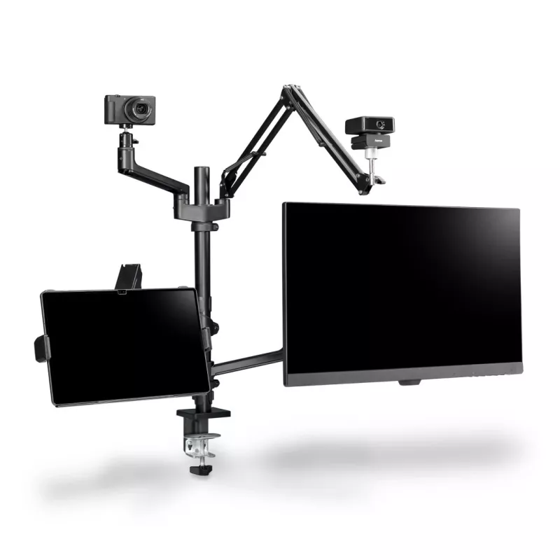 Hama 00004663 monitora stiprinājums / statīvs 81.3 cm (32 collas) Galda melns