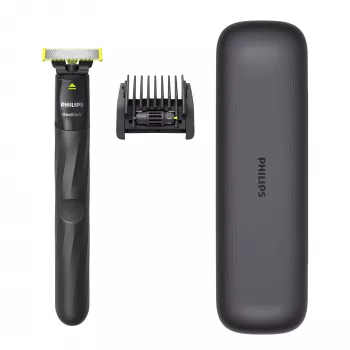 Philips Norelco OneBlade QP1424/65 Skūšanās ierīce ar foliju, melna/pelēka