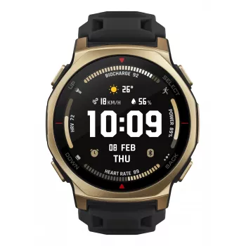 Amazfit T-rex 3 Pro 3,35 cm (1,32 collu) AMOLED 44 mm Digitāls 466 x 466 pikseļi Skārienekrāns Zelts Wi-Fi GPS (satelīts)