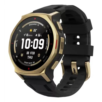 Amazfit T-rex 3 Pro 3,35 cm (1,32 collu) AMOLED 44 mm Digitāls 466 x 466 pikseļi Skārienekrāns Zelts Wi-Fi GPS (satelīts)
