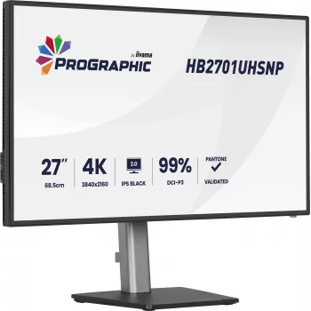 iiyama PROGRAPHIC HB2701UHSNP-B1 27 collu 4K UHD monitors IPS Black 2.0