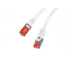 LANBERG Cat6 S/FTP (S-STP) tīkla kabelis, RJ-45–RJ-45, 2 m, balts