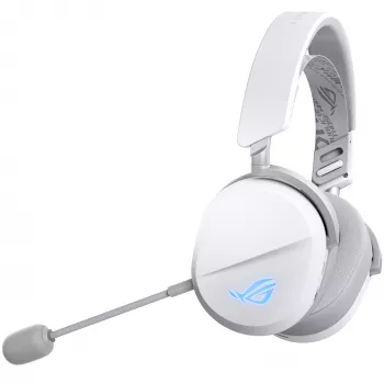 ASUS ROG Pelta Bezvadu un vadu Spēļu Austiņas Ar Mikrofonu, 50 mm, Bluetooth, 2.4 GHz, USB-C, Baltas