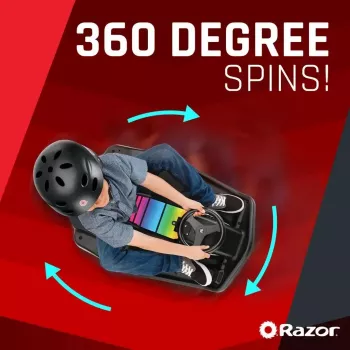 Elektriskais drifta kartings Razor CRAZY CART Shift Lightshow — uzlādējams litija akumulators, LED gaismu šovs, 13 km/h, 40 min
