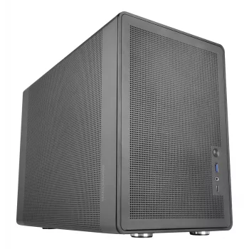 PC Mini Tower korpuss TACENS Mars Gaming MC-XPRO — Mini-ITX/Micro-ATX, SFX barošanas bloka atbalsts, siets, melns, 120 mm ventilatori