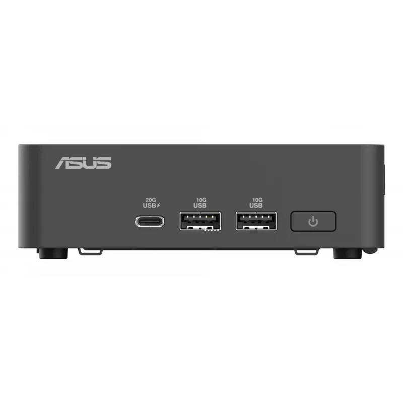 Mini-PC barebone ASUS NUC 15 Pro Slim Kit RNUC15CRKI300000 — Core 3 100U līdz 4.7 GHz, bez RAM, Intel Graphics, Wi‑Fi 6/7, Bluetooth 5.4, 1Gb + 2.5Gb Ethernet, melns