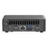Mini-PC barebone ASUS NUC 15 Pro Slim Kit RNUC15CRKI300000 — Core 3 100U līdz 4.7 GHz, bez RAM, Intel Graphics, Wi‑Fi 6/7, Bluetooth 5.4, 1Gb + 2.5Gb Ethernet, melns