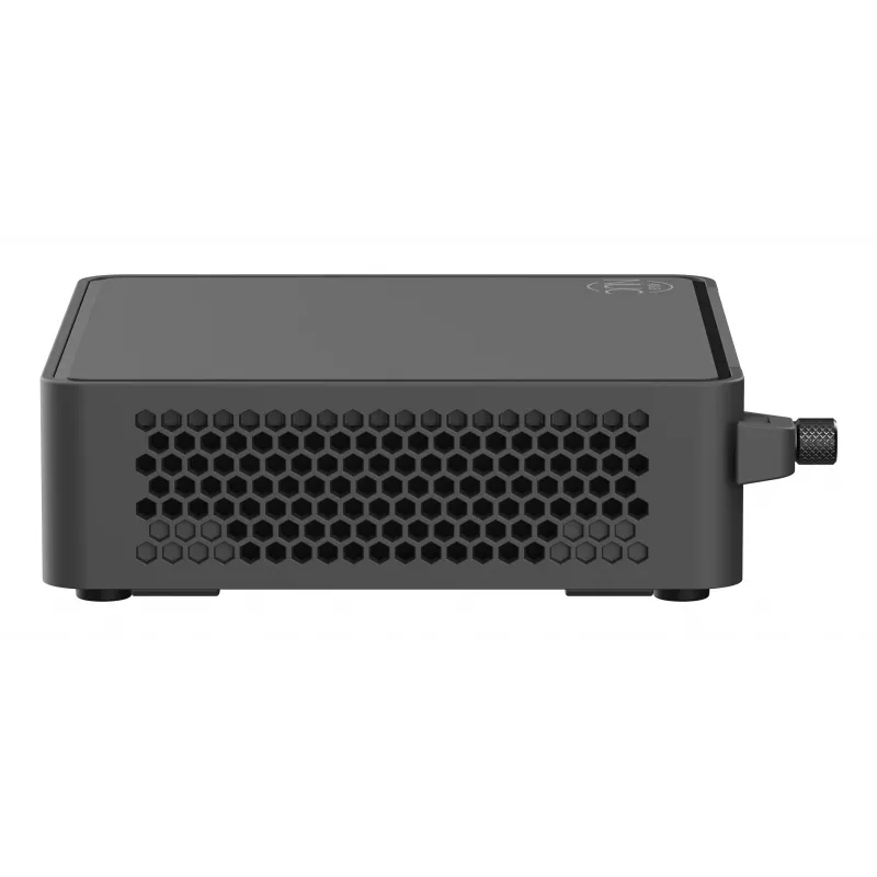 Mini-PC barebone ASUS NUC 15 Pro Slim Kit RNUC15CRKI300000 — Core 3 100U līdz 4.7 GHz, bez RAM, Intel Graphics, Wi‑Fi 6/7, Bluetooth 5.4, 1Gb + 2.5Gb Ethernet, melns