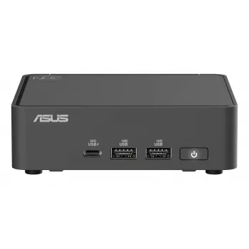 Mini PC barebone ASUS NUC 15 Pro Melns — Intel Core Ultra 5, DDR5 līdz 96 GB, M.2 SSD, Wi‑Fi 7, Bluetooth 5.4, 1x RJ‑45, 120W barošanas bloks