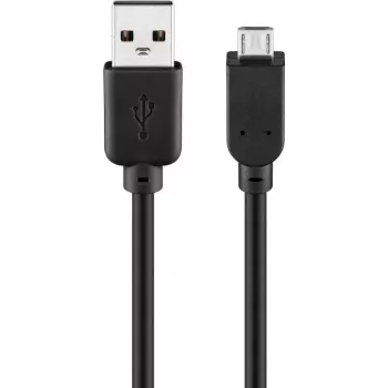 USB kabelis Goobay 95735 0.3m USB A Micro-USB B Melns