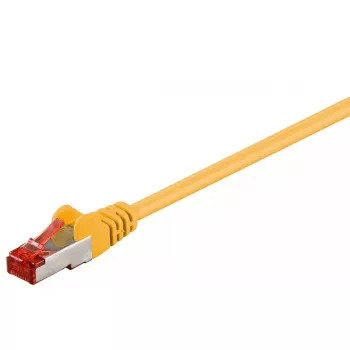 Tīkla kabelis GOOBAY 95578 Cat6 S/FTP (S-STP) Dzeltens, 1.5 m, RJ-45 uz RJ-45, apzeltīti kontakti