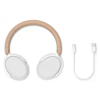 Philips 5000 sērijas TAK5500AL/00 austiņas/headsets Vadu un bezvadu Bluetooth galvas saite Zvani/Mūzika Dzintara, Baltā