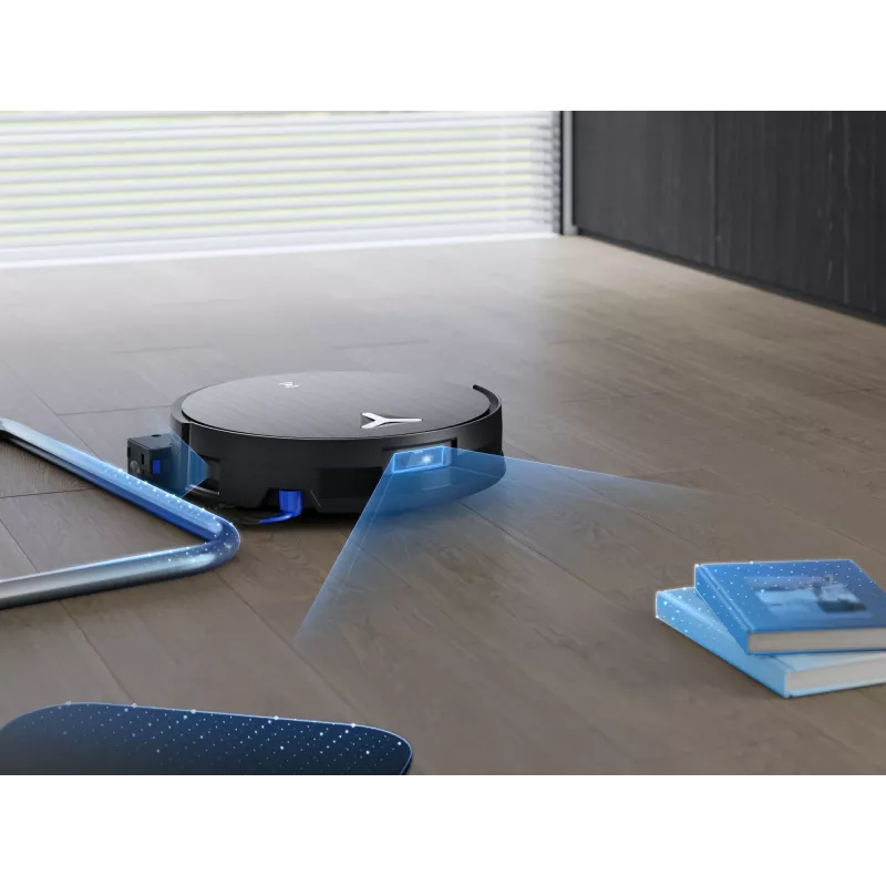 Robotputekļsūcējs Ecovacs Deebot X11 Pro Omni — melns, Li-Ion 6400 mAh, 206 min darbības laiks, 0,22 L putekļu tvertne, bāzes stacija 2,5 L