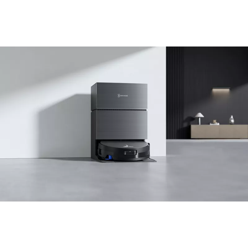 Robotputekļsūcējs Ecovacs Deebot X11 Pro Omni — melns, Li-Ion 6400 mAh, 206 min darbības laiks, 0,22 L putekļu tvertne, bāzes stacija 2,5 L
