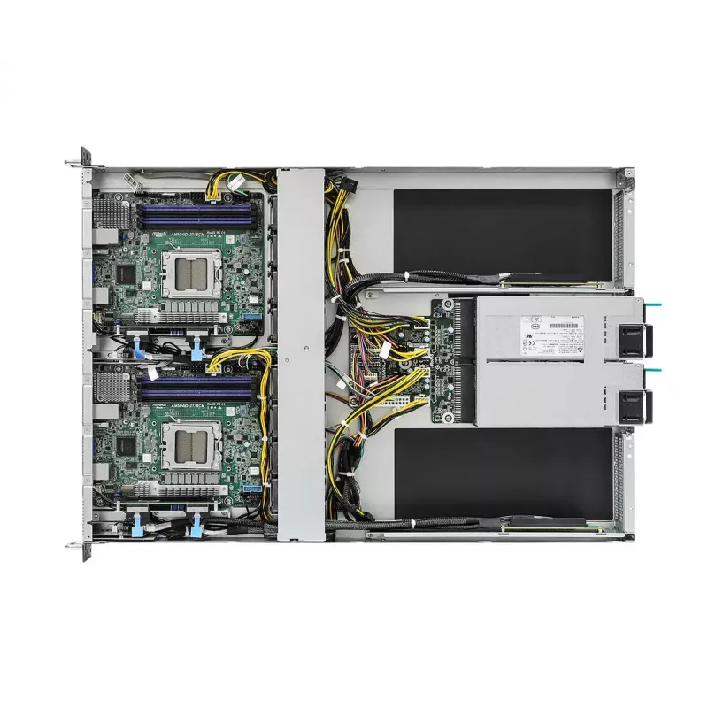 Servera barebone ASRock 1U2N2G-AM5/2T — LGA 1718, DDR5 līdz 48GB, 10Gb Ethernet, Aspeed AST2600, 1600W barošanas bloks