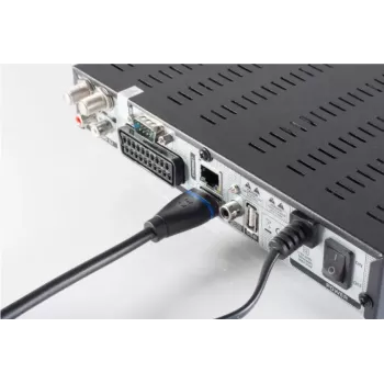 HDMI kabelis ShiverPeaks BS10-05075 10m, A tipa vīriešu savienotājs, melns/zils