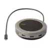 StarTech.com USB-C skaļruņu un mikrofona dokstacija, portatīvā konferences skaļruņa un audio doka, USB-C uz VGA/4K HDMI, 2x USB-A centrmezgls, mikrofons/skaļrunis, Teams/Zoom/softphone skaļrunis