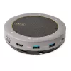 StarTech.com USB-C skaļruņu un mikrofona dokstacija, portatīvā konferences skaļruņa un audio doka, USB-C uz VGA/4K HDMI, 2x USB-A centrmezgls, mikrofons/skaļrunis, Teams/Zoom/softphone skaļrunis
