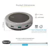 StarTech.com USB-C skaļruņu un mikrofona dokstacija, portatīvā konferences skaļruņa un audio doka, USB-C uz VGA/4K HDMI, 2x USB-A centrmezgls, mikrofons/skaļrunis, Teams/Zoom/softphone skaļrunis